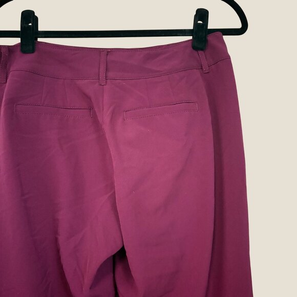 White House Black Market Plum Purple Cropped Dress Pants Womens Size 4 - Picture 8 of 9